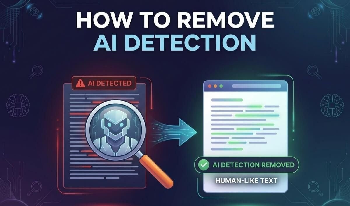How to Remove AI Detection in 2026 Manual Tweaks & Tools That A ctually Work