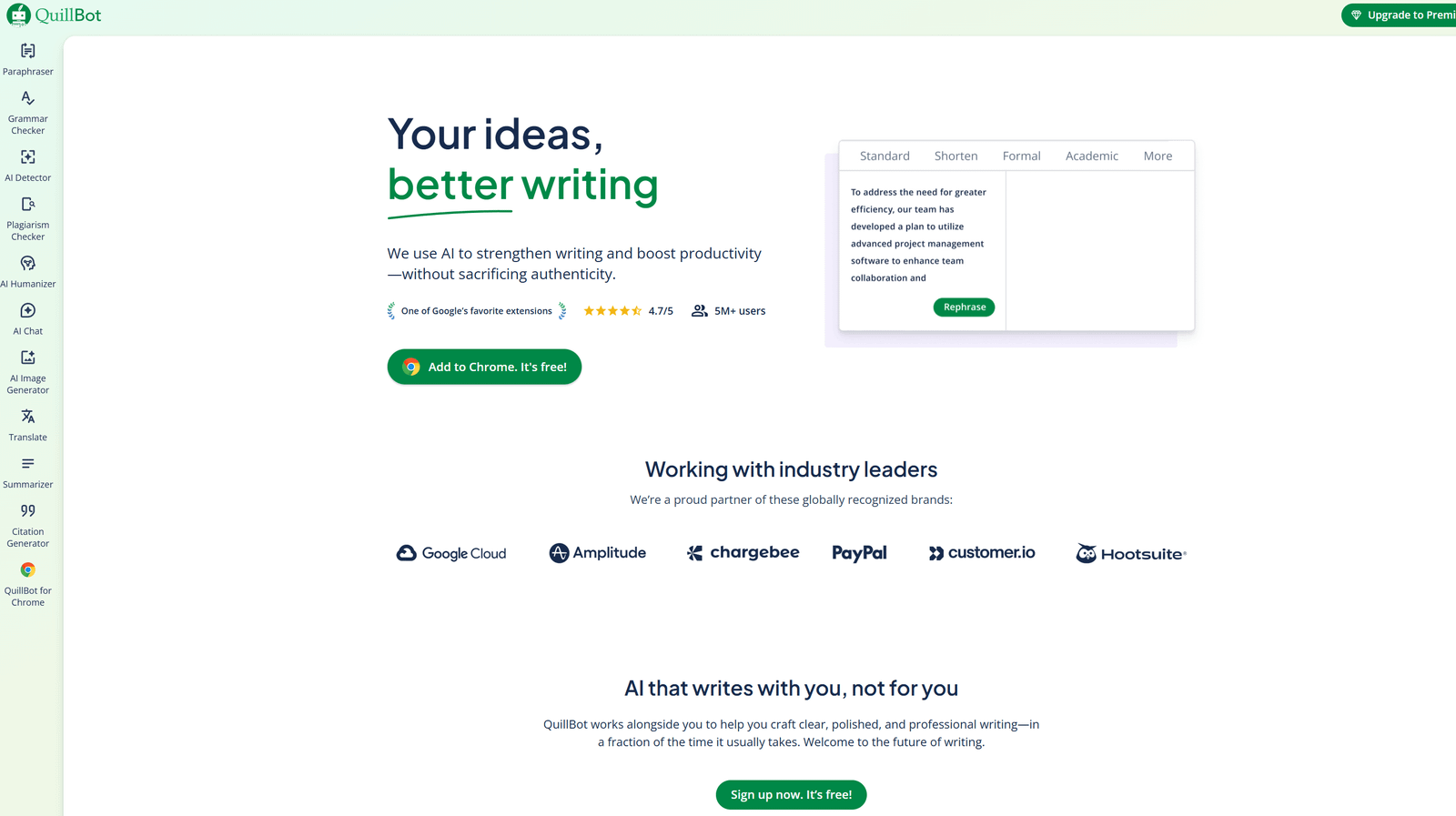 quilbot home page